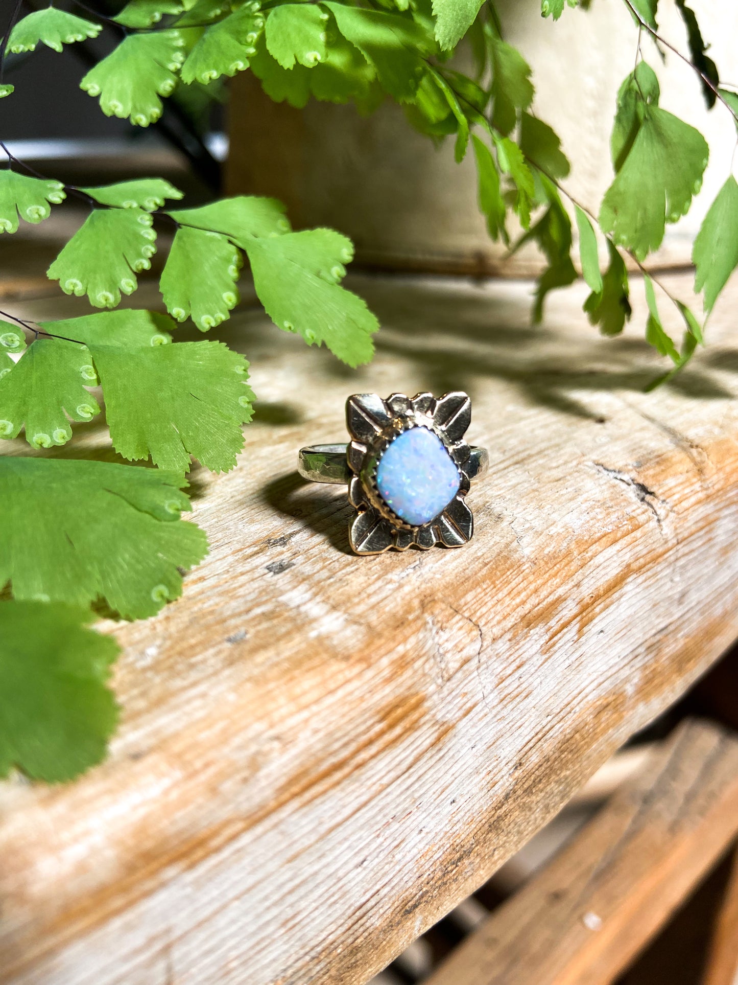 The Cori Opal Medallion Ring