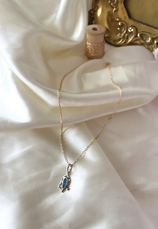 Morning Glow Medallion – Australian Boulder Opal Pendant