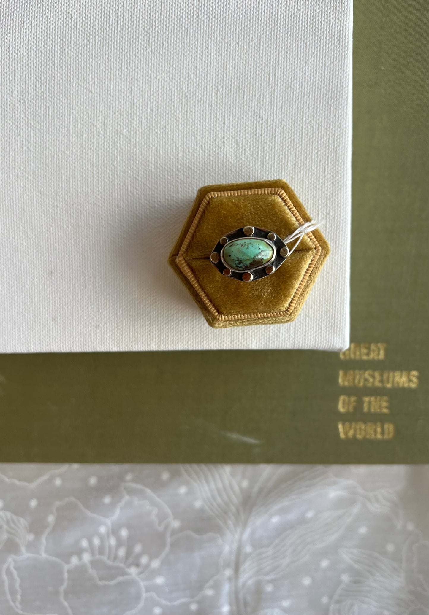 Turquoise Amulette Shadowbox Ring