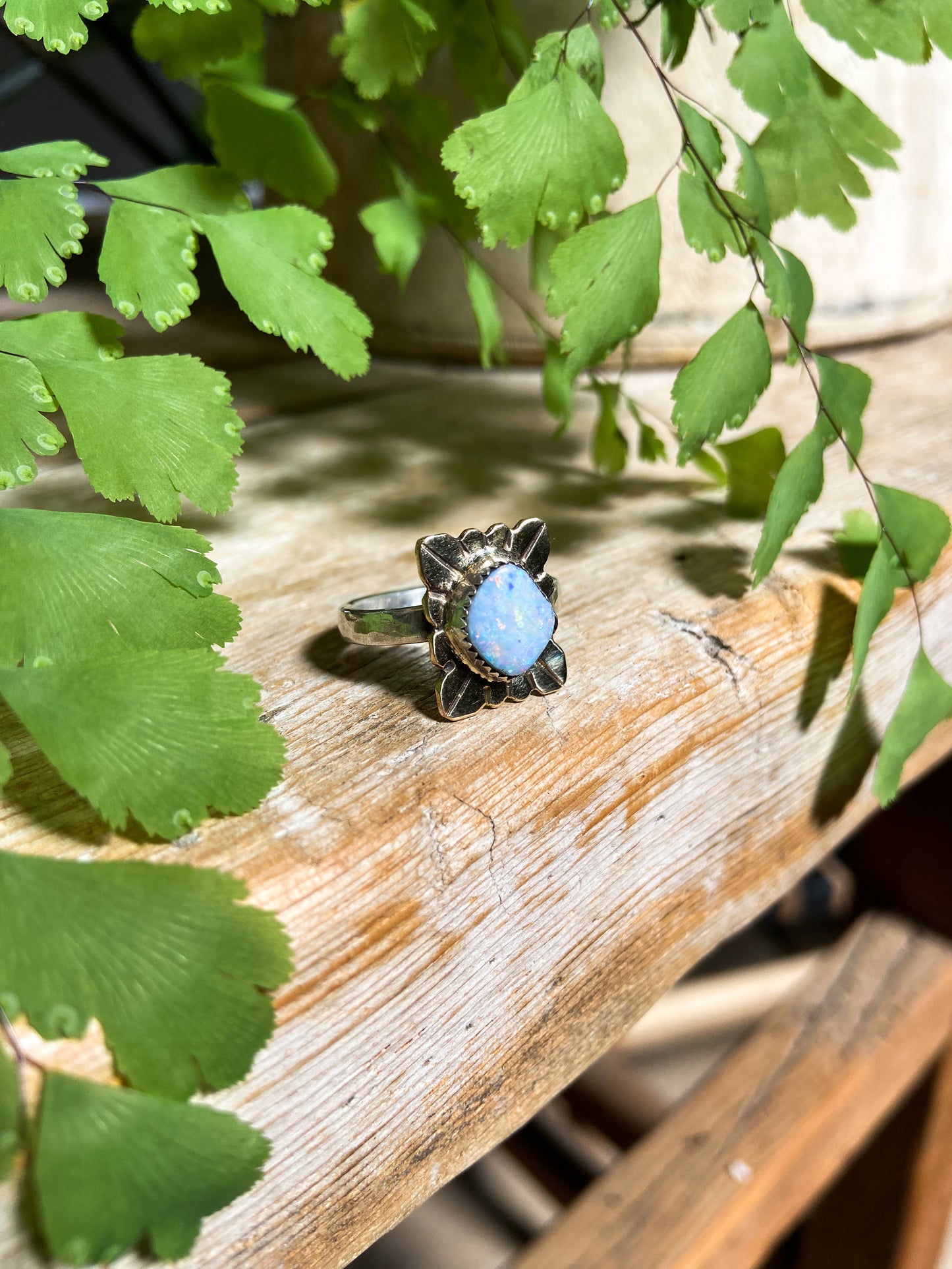 The Cori Opal Medallion Ring
