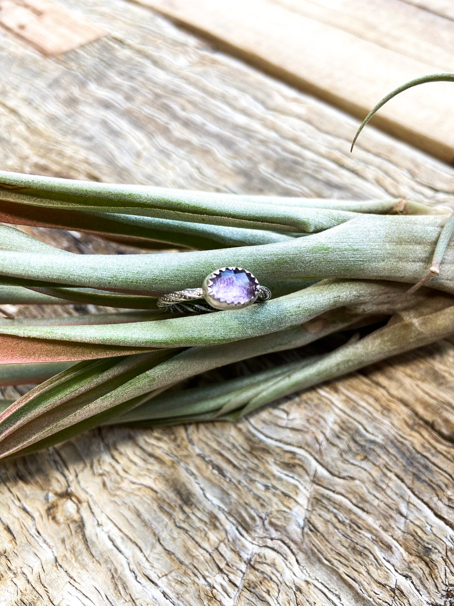 Mystic Amethyst Ring Medallion