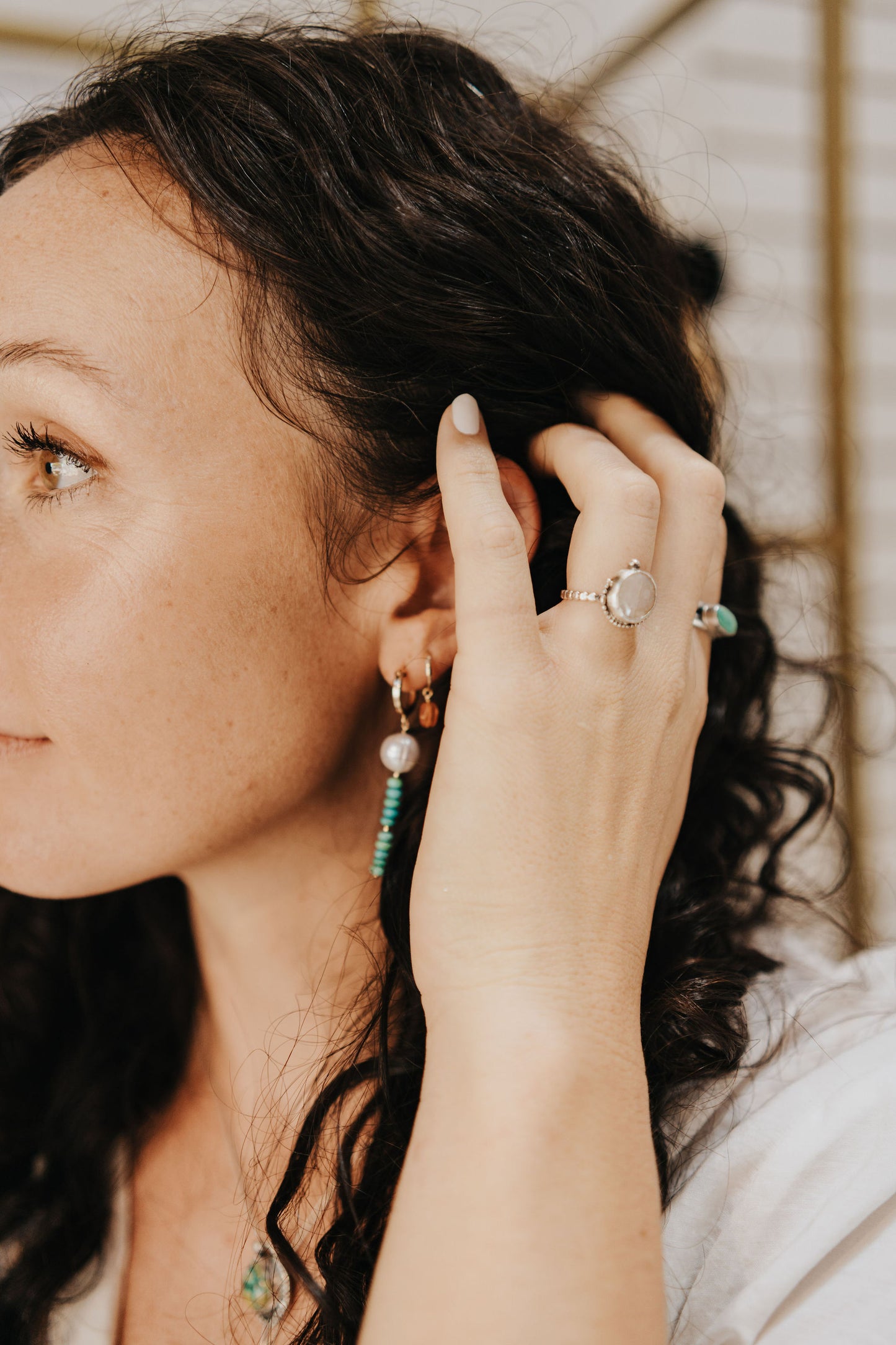The Taos Pearls- Minimalist Earrings