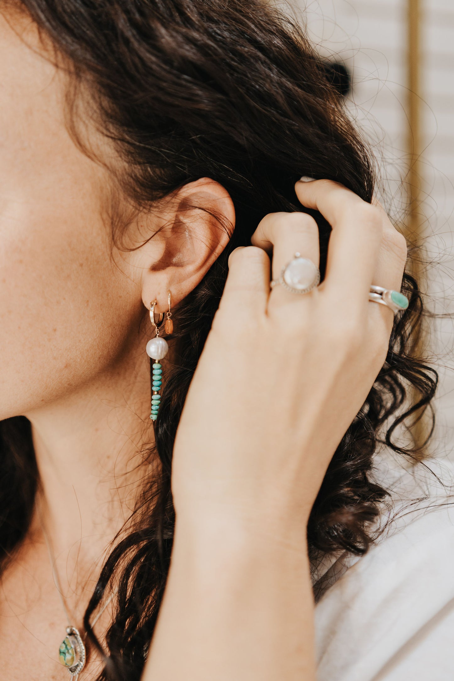 The Taos Pearls- Minimalist Earrings