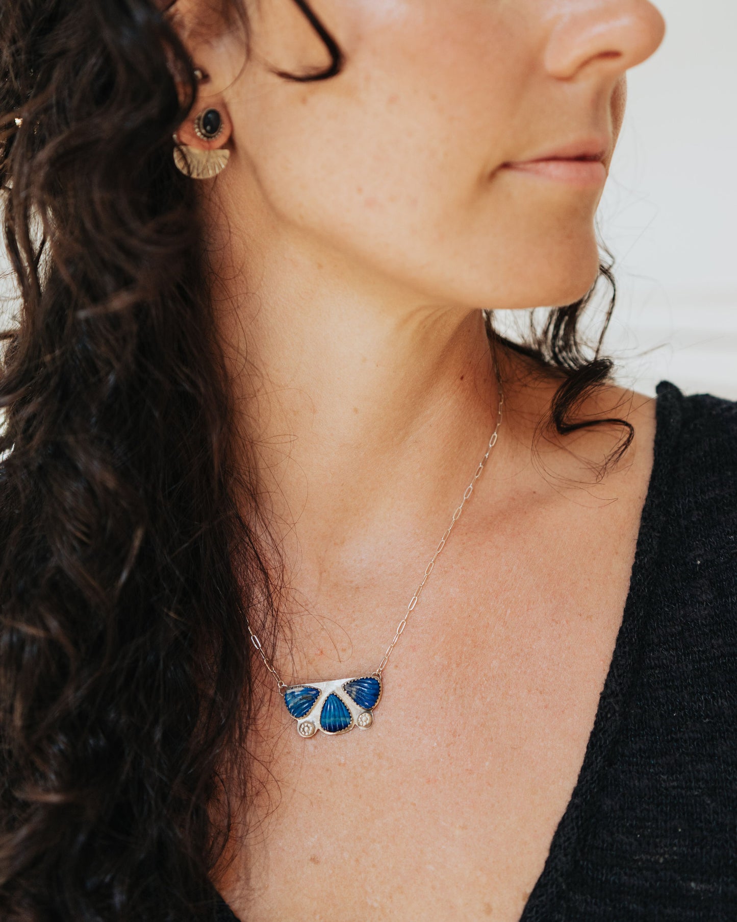 Talavera Inspired Lapis Medallion