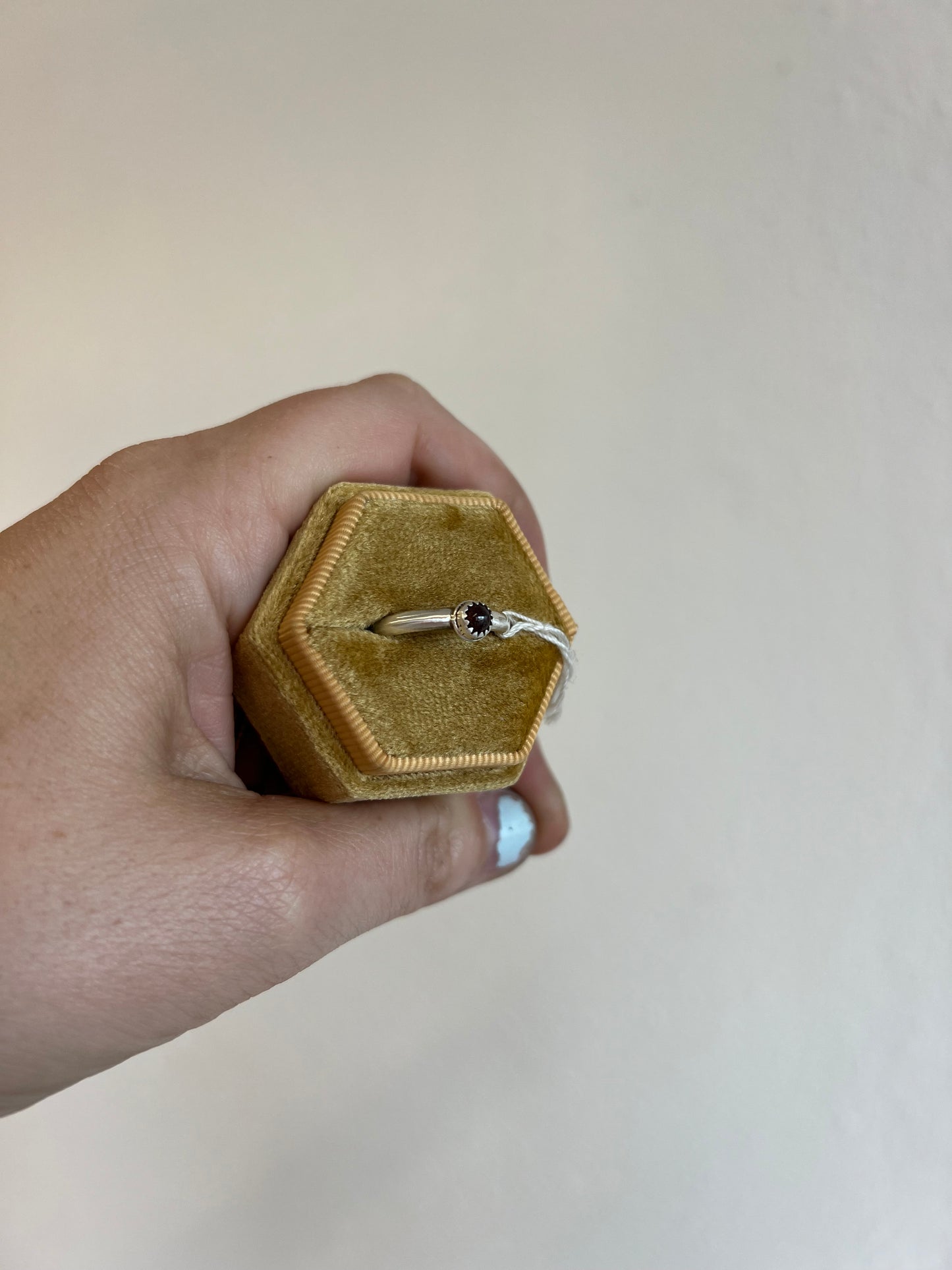 Garnet Stacker Ring