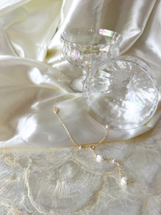 Pearl Cascade Lariat Chain