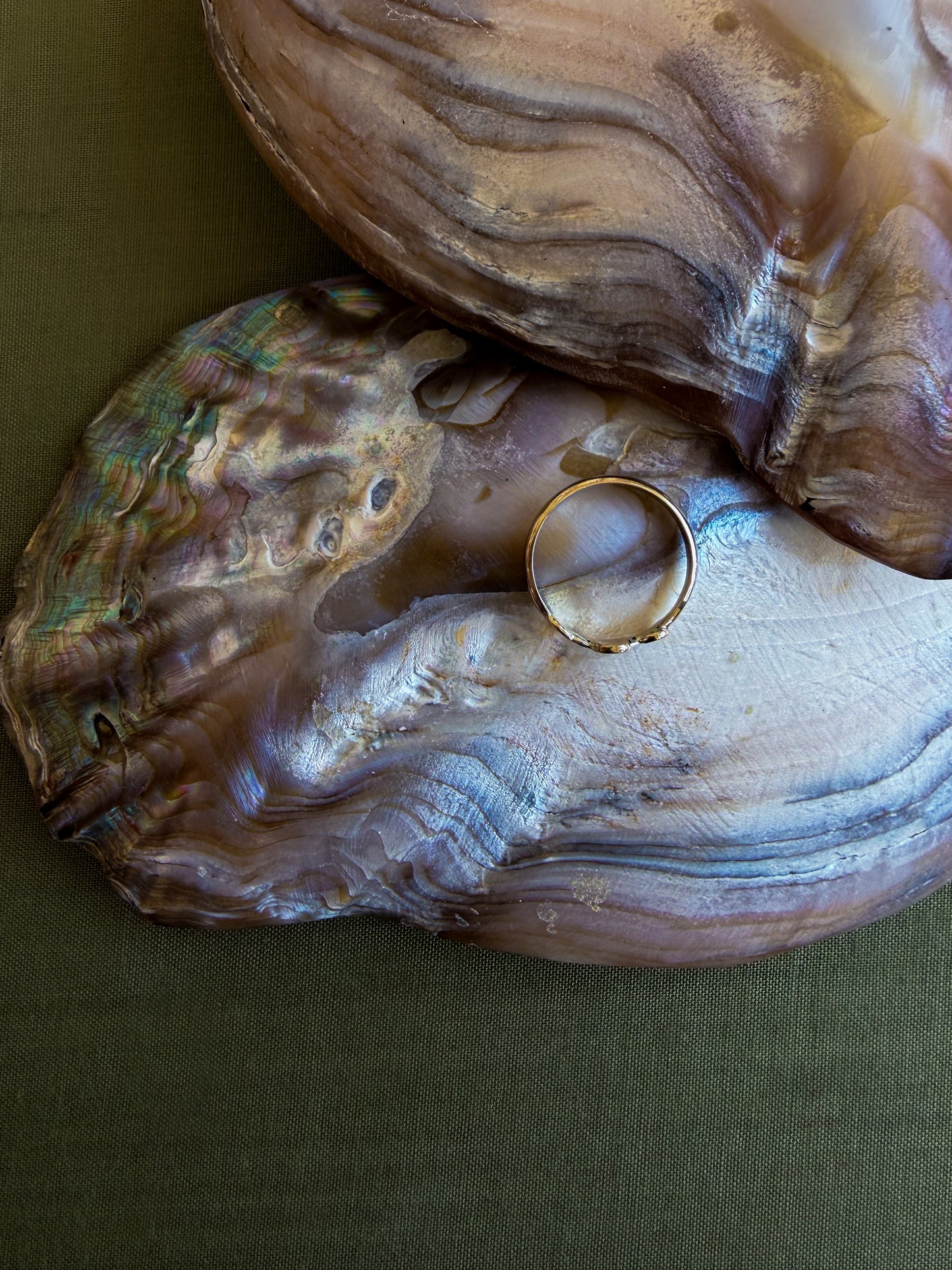 Custom Pebble Wave Ring for Sara B