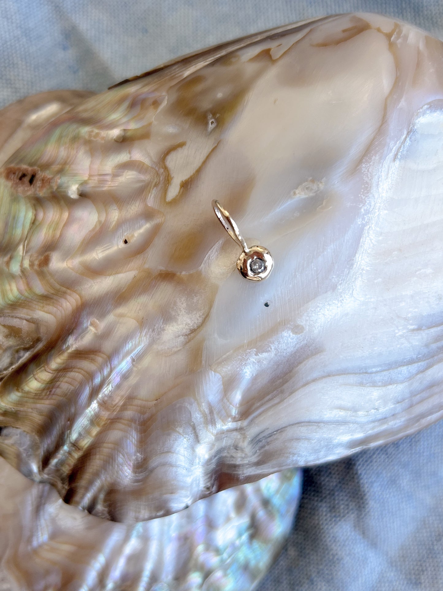 Liquid Gold: Diamond Pendant