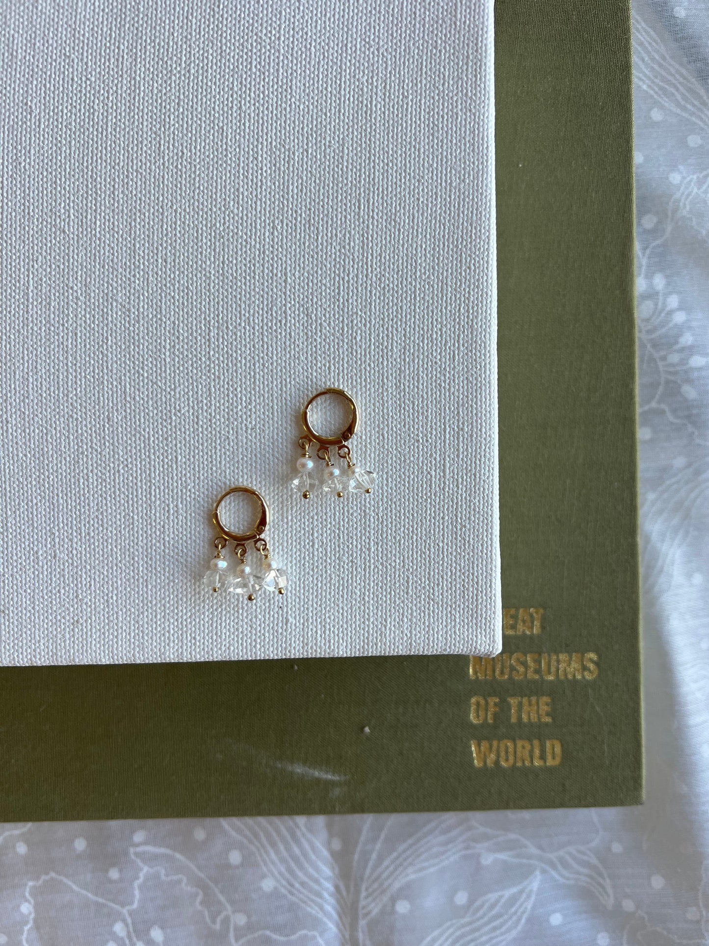 Triple Herkimer Hinge Huggies