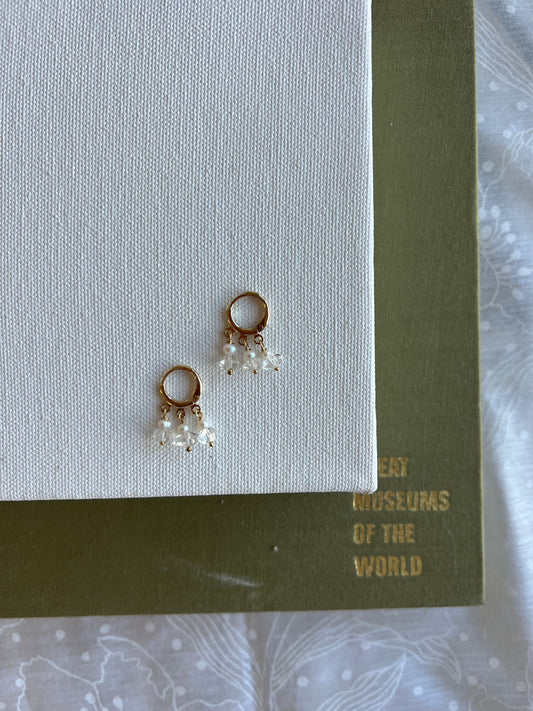 Triple Herkimer Hinge Huggies