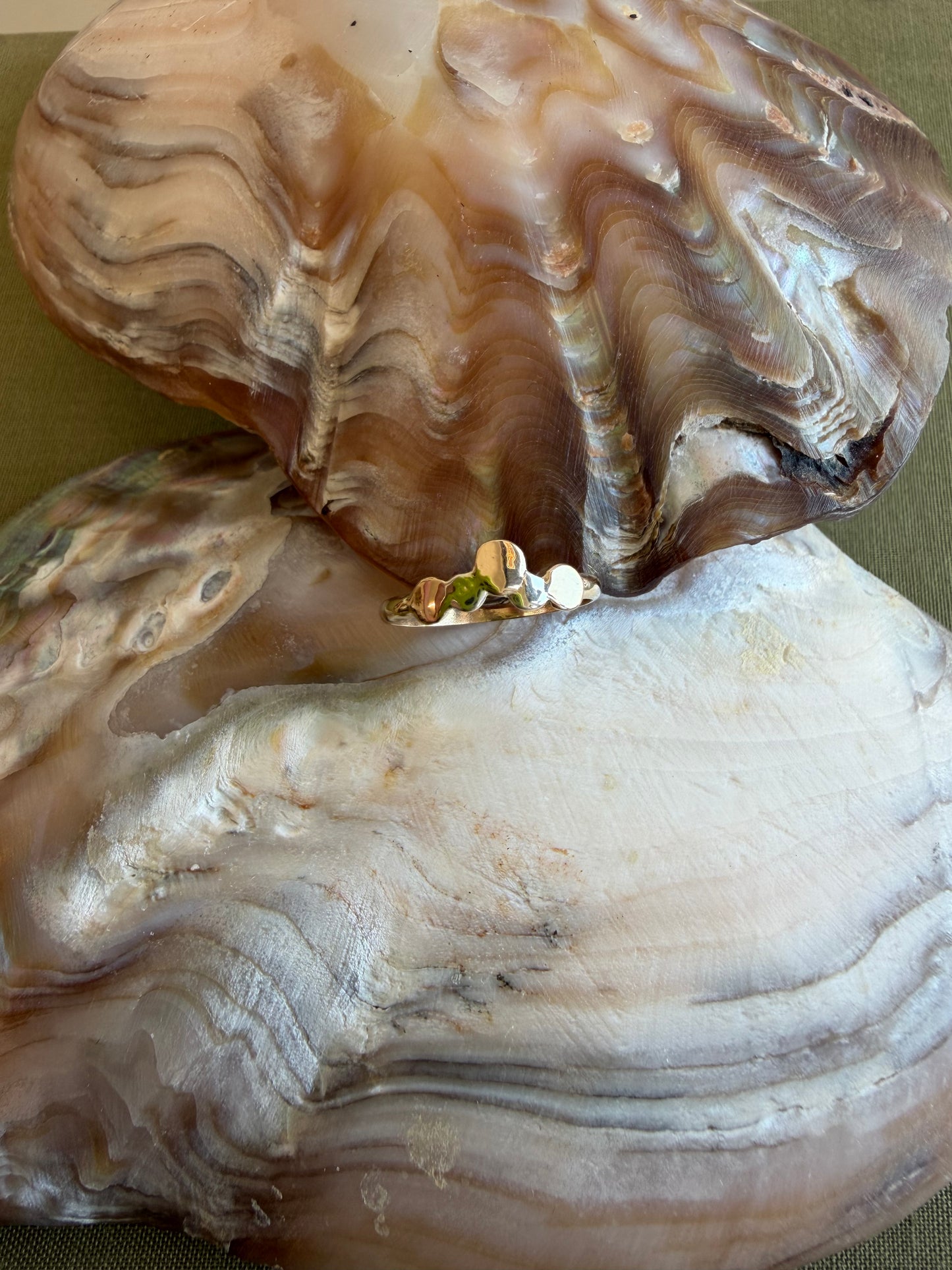 Custom Pebble Wave Ring for Sara B