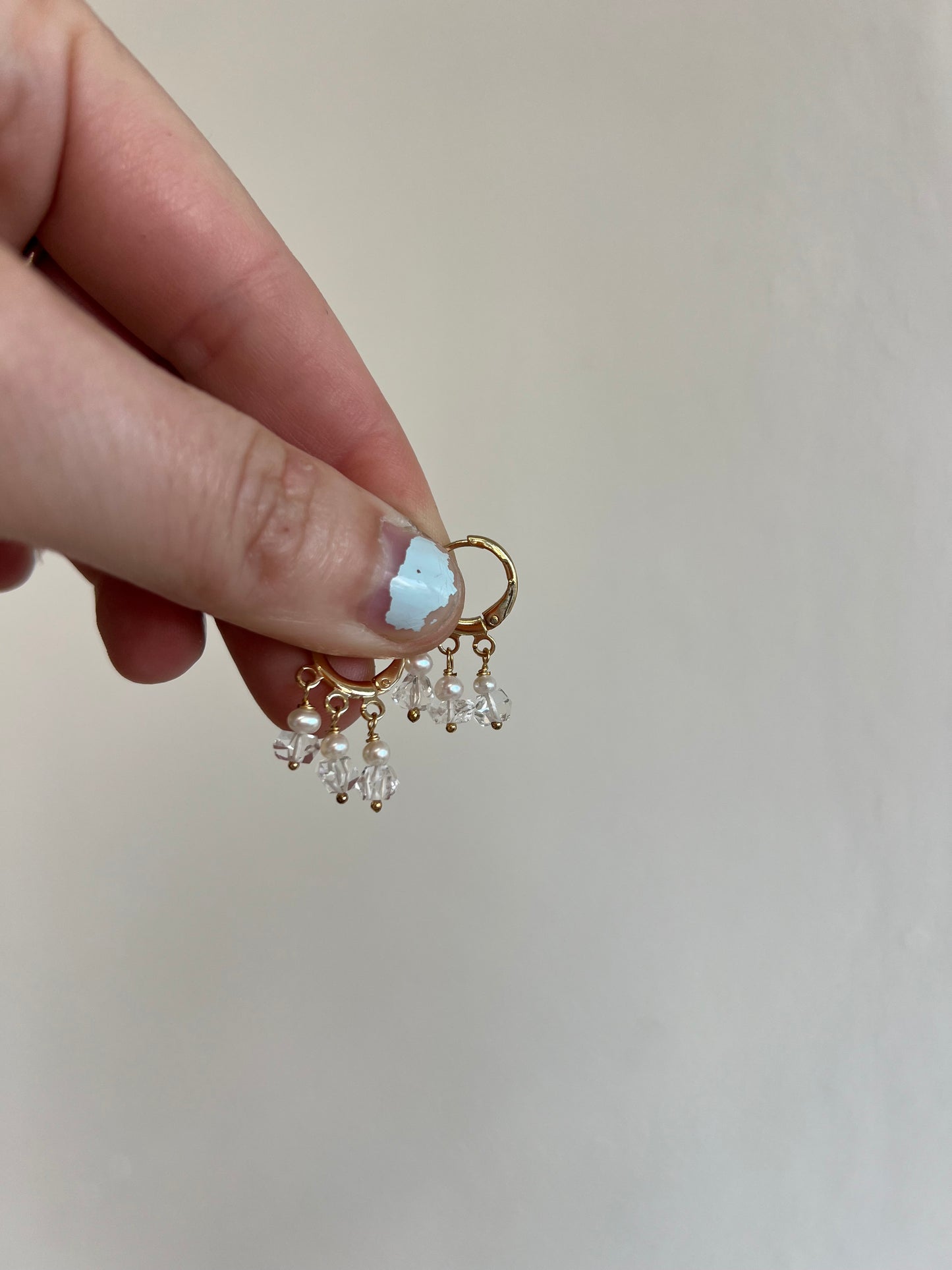 Triple Herkimer Hinge Huggies