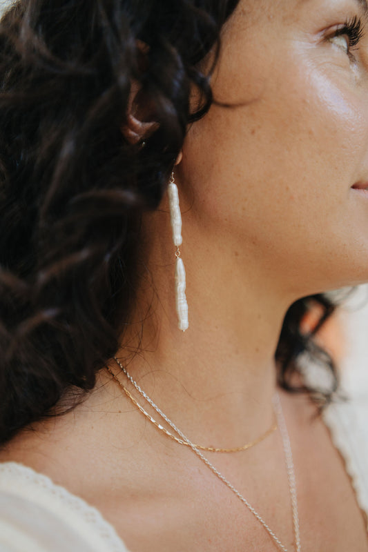 The Sway Pearls- Minimalist Earrings